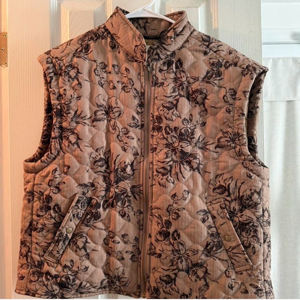 Floral Quilted Vest